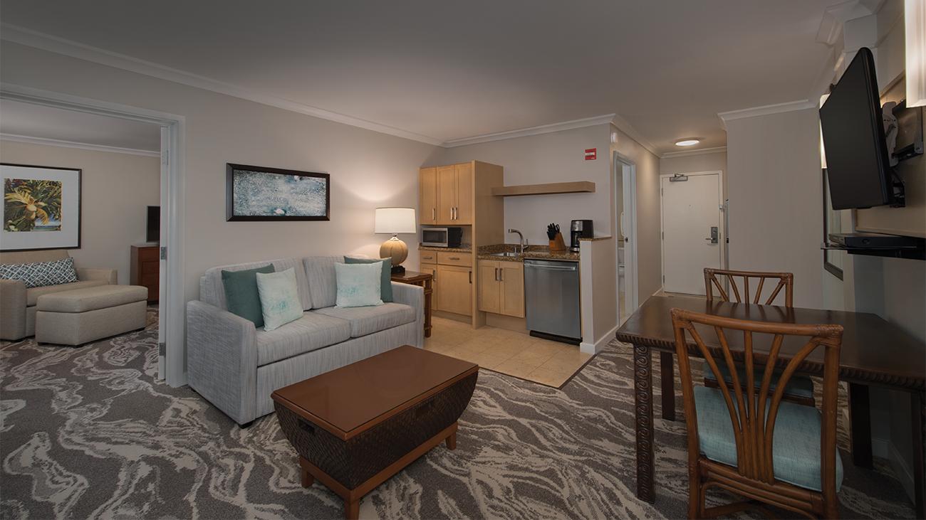Living Room and Dining Room (1-Bedroom)